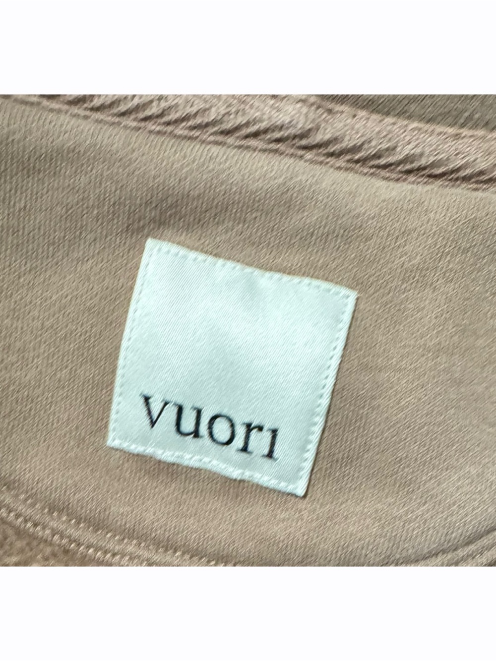 Vuori Womens Small Brown Restore Full Zip Hoodie Cropped Fleece Sweatshirt - Picture 6 of 7